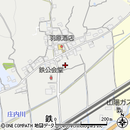 岡山県岡山市東区鉄34周辺の地図