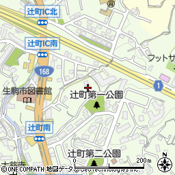 クレール東生駒周辺の地図
