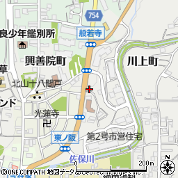 奈良県奈良市川上町435周辺の地図