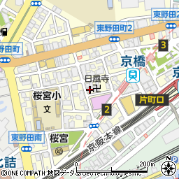 エスリード京橋３番館周辺の地図