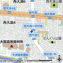 大阪府大阪市北区西天満4丁目2-15周辺の地図