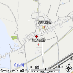 岡山県岡山市東区鉄487周辺の地図