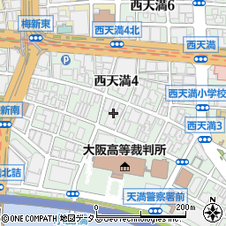 大阪府大阪市北区西天満4丁目7周辺の地図