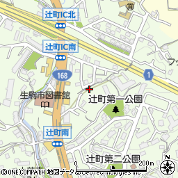 奈良県生駒市辻町360周辺の地図