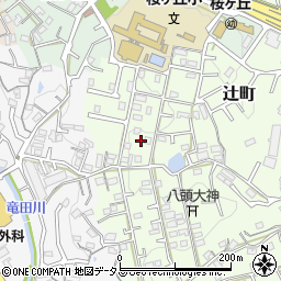 奈良県生駒市辻町882-59周辺の地図