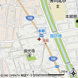 静岡県浜松市中央区本郷町82周辺の地図