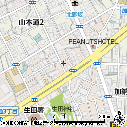 リパーク神戸中山手通１丁目第４駐車場周辺の地図