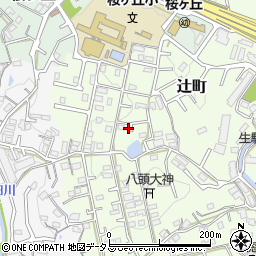 奈良県生駒市辻町882-119周辺の地図