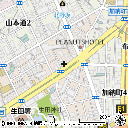 神戸牛焼肉 仔牛屋 神戸三宮店周辺の地図