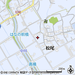岡山県岡山市北区松尾406-3周辺の地図