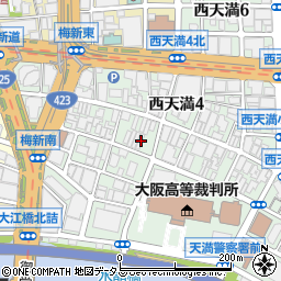 大阪府大阪市北区西天満4丁目10-3周辺の地図