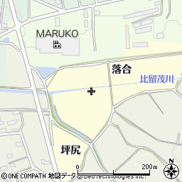 愛知県豊橋市小松原町落合周辺の地図
