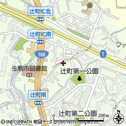 奈良県生駒市辻町360-4周辺の地図