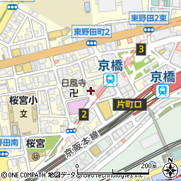 ＥｎｇｌｉｓｈＣａｆｅＣＬＯＣＫ　京橋校周辺の地図