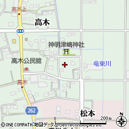 静岡県磐田市高木249周辺の地図