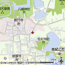 奈良県奈良市山陵町12-2周辺の地図