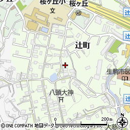 奈良県生駒市辻町148-3周辺の地図