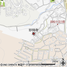 妙林寺周辺の地図