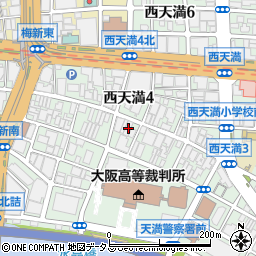 大阪府大阪市北区西天満4丁目7-13周辺の地図