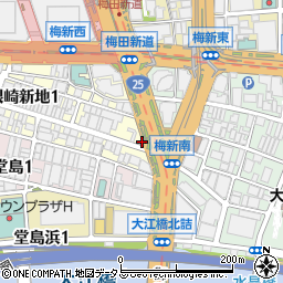 エフワン梅田新道店周辺の地図