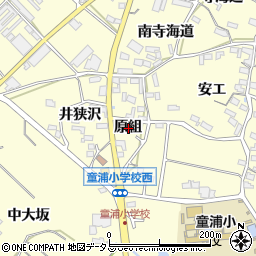 愛知県田原市浦町原組周辺の地図
