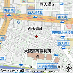 大阪府大阪市北区西天満4丁目7-14周辺の地図