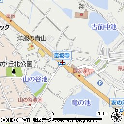 長坂寺周辺の地図