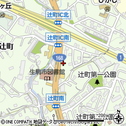 吉野家１６８号線東生駒店周辺の地図