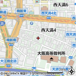 大阪府大阪市北区西天満4丁目10周辺の地図