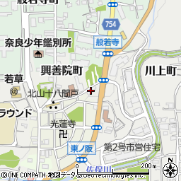 奈良県奈良市川上町441-1周辺の地図