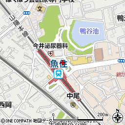 神戸信用金庫魚住駅前支店周辺の地図