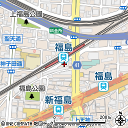 餃子のかっちゃん 大阪福島店周辺の地図