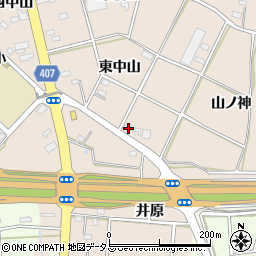 愛知県豊橋市野依町東中山16周辺の地図