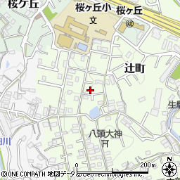 奈良県生駒市辻町882-103周辺の地図