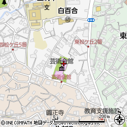 生駒市立　芸術会館美楽来周辺の地図