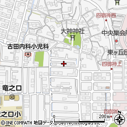 岡山県岡山市中区四御神周辺の地図