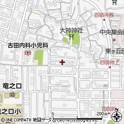 岡山県岡山市中区四御神周辺の地図