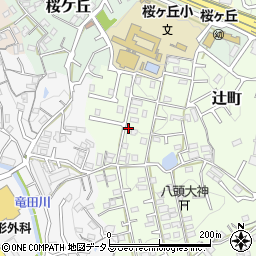 奈良県生駒市辻町882-17周辺の地図
