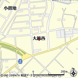 愛知県田原市浦町大原西周辺の地図