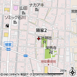 静岡県浜松市中央区領家周辺の地図