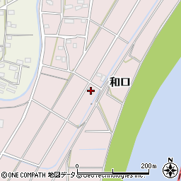 静岡県磐田市和口421周辺の地図