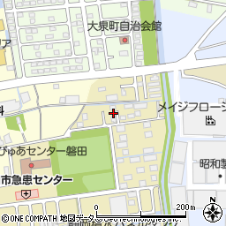 静岡県磐田市上大之郷10周辺の地図