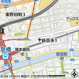 リバティ京橋イースト周辺の地図