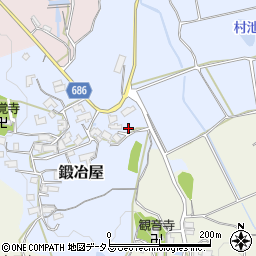 三重県伊賀市鍛冶屋周辺の地図