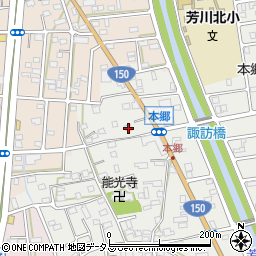 静岡県浜松市中央区本郷町41周辺の地図