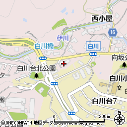 兵庫県神戸市須磨区白川堂ノ前周辺の地図