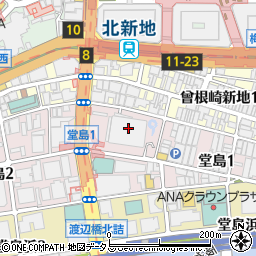 北日本放送株式会社　大阪支社周辺の地図