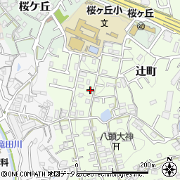 奈良県生駒市辻町882-150周辺の地図