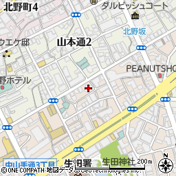 アトラス神戸中山手通周辺の地図