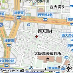 大阪府大阪市北区西天満4丁目10-18周辺の地図